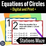 Equations of Circles Activity | Digital and Print