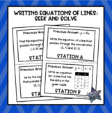 Writing Equations of Lines: Seek and Solve