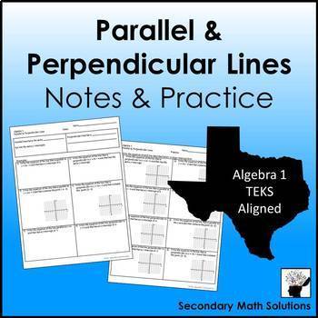 Preview of Parallel and Perpendicular Lines Notes & Practice