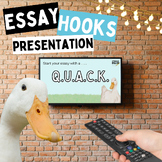 Writing Essay Hooks Lesson | Presentation Slides for Teaching