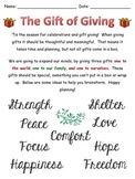 Writing Project: The Gift of Giving