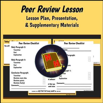 Preview of Writing Essays Lesson: Peer Review Practice
