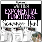 Writing Exponential Functions - Algebra 1 Scavenger Hunt