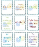 Writing Expressions & Equations ~ An Algebra Card Game