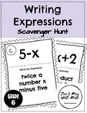 Writing Expressions Activity Scavenger Hunt