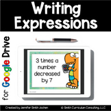 Writing Expressions Task Cards in Google Forms - Digital