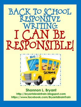 Preview of Writing FREEBIE--Student Responsibility