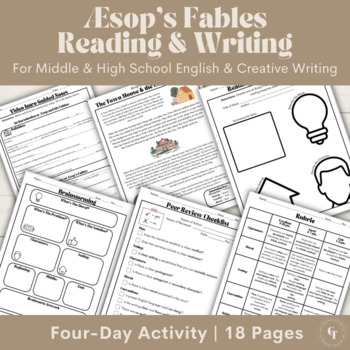 Preview of Writing Fables | Middle & High School English & Creative Writing | Fiction