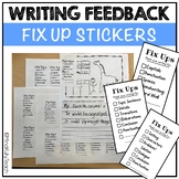 Writing Feedback Stickers || Edit/Revision Suggestions || 