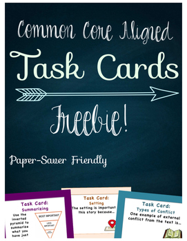 Preview of Task Cards Freebie!
