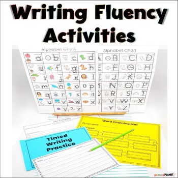 Preview of Writing Fluency Activities - Writing Worksheets - Handwriting Practice