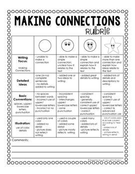 Writing Focus #2: Making Connections by Sam Nowak | TpT