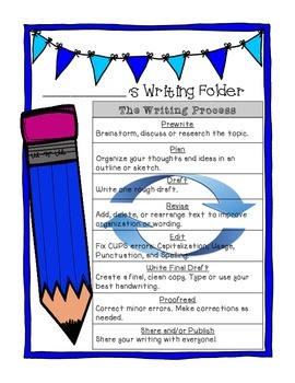 Preview of Writing Folder or Interactive Notebook