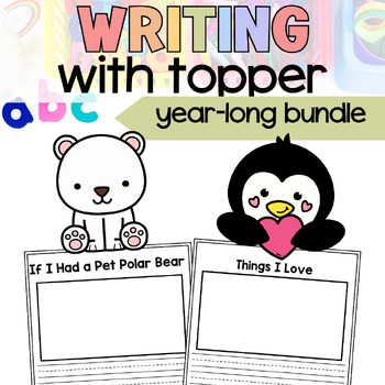 Preview of Writing Prompts For The Entire Year | Writing Crafts | Writing Activities | K-2
