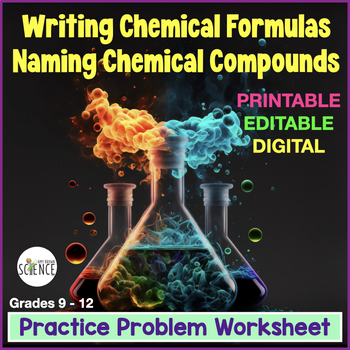 Preview of Writing Chemical Formulas and Naming Compounds Homework