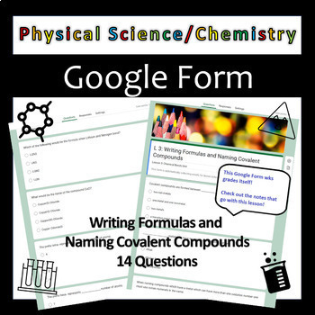 Preview of Writing Formulas and Naming Compounds - Physical Science - Chemistry