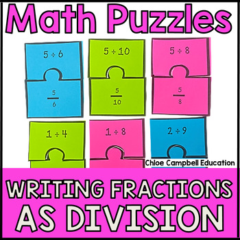 fractions as division problems game math center 5th grade math review