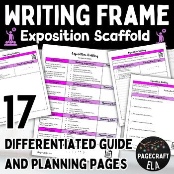 Preview of Writing Frame | Scaffolded Exposition Writing | Graphic Organizer