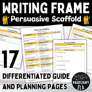 Preview of Writing Frame | Scaffolded Persuasive Writing | Graphic Organizer