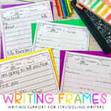 Writing Frames - Writing Support for Beginning and Struggl