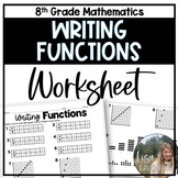 Writing Functions Pre Algebra Practice Worksheet