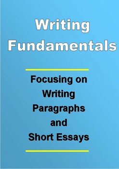 Preview of Writing Fundamentals/ A Writing Workbook for Intermediate School Students