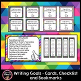 Writing Goal Cards, Checklist and Bookmarks