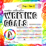 Writing Goal Cards - Prep/Kindy, Year 1 and Year 2 - WALT 