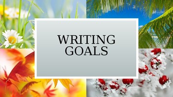 Preview of Writing Goals