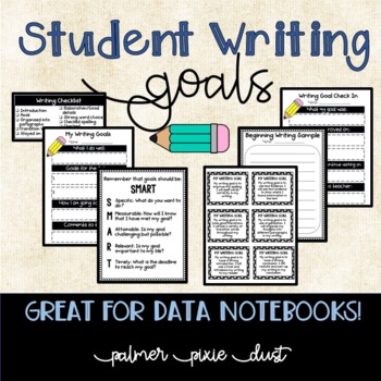 Writing Goals by Palmer Pixie Dust | TPT