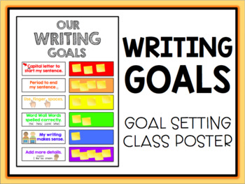 Writing Goals Chart