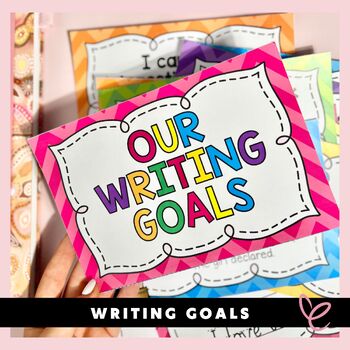 Preview of Writing Goals Chart - Editable