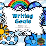 Editable Writing Goals Posters