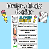 Writing Goals Poster