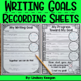 Writing Goals Recording Sheets