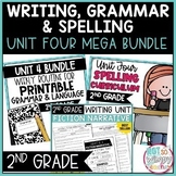 Writing, Grammar, and Spelling Unit 4 Bundle SECOND GRADE