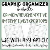 Writing Graphic Organizer *BUNDLE* Informative and Argumentative
