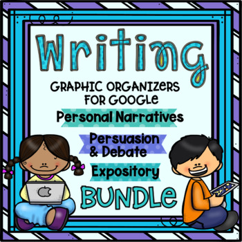 Preview of Writing Graphic Organizer Bundle for Google