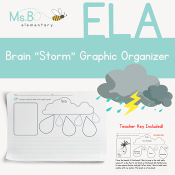 Preview of Writing Graphic Organizer | ELA BrainSTORM Worksheet