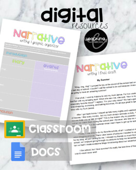 Preview of Writing Graphic Organizer- Google Doc- Digital Resource