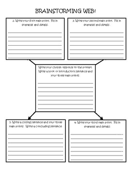 Preview of Writing Graphic Organizer for Five Paragraph Essay