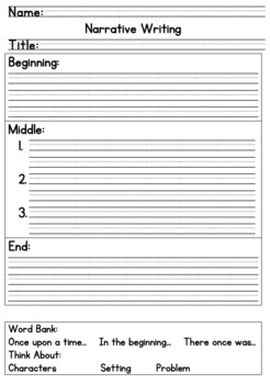 Writing Graphic Organizers by Primary Library | Teachers Pay Teachers