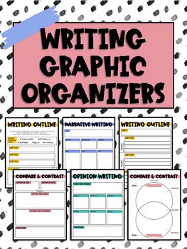 Preview of Writing Graphic Organizers - Distance Learning