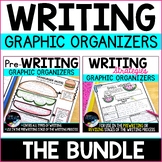 Writing Graphic Organizers Bundle: Prewriting and Writing Strategies Activities