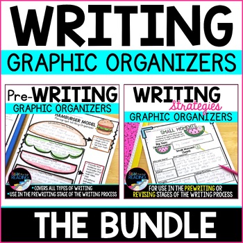 Preview of Writing Graphic Organizers: Prewriting and Writing Strategies Activities