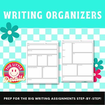 Preview of Writing Graphic Organizers (Expository, Summary, Persuasive, Informational)