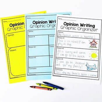 Graphic Organizers for Narrative Opinion Informational Writing 1st 2nd ...