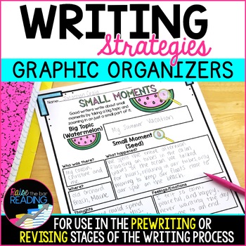 Preview of Writing Strategies Graphic Organizers for Prewriting Revising Writing Process