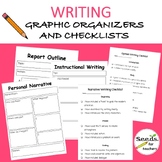 Writing Graphic Organizers and Checklists