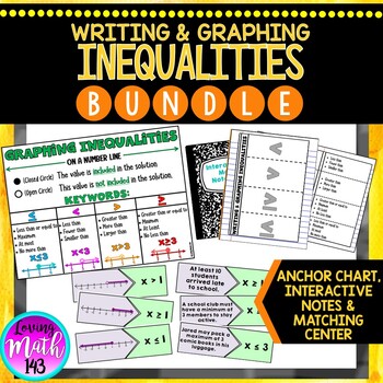 Preview of Write and Graph Inequalities {BUNDLE!}